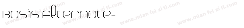 Basis Alternate字体转换